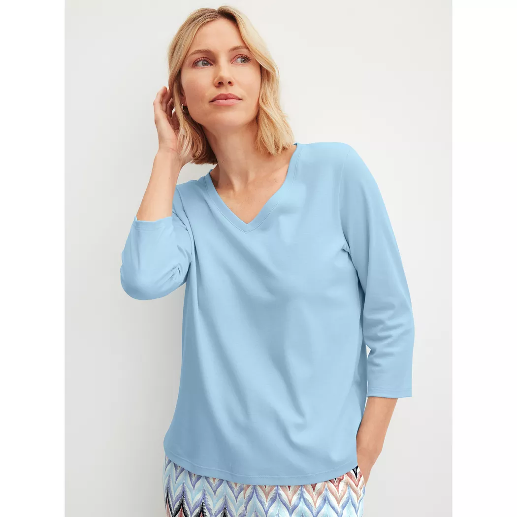 Calida - Shirt, kurzarm, für Damen, Blau, Größe L