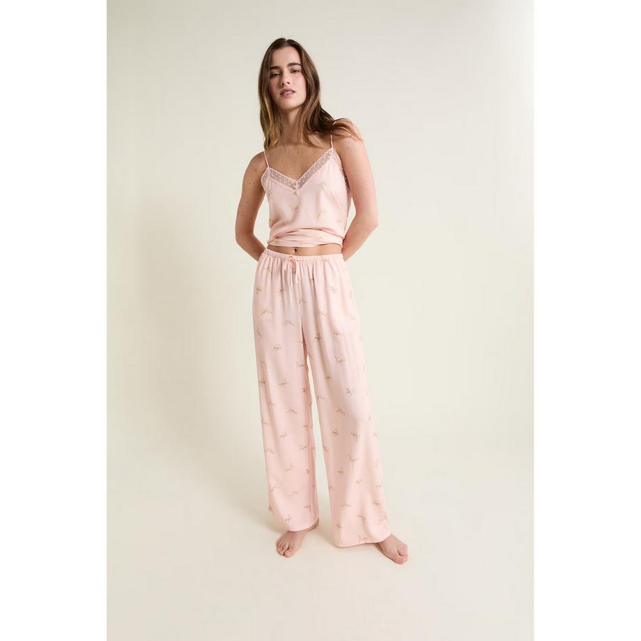 Etam Pantalon de pyjama motif floral  