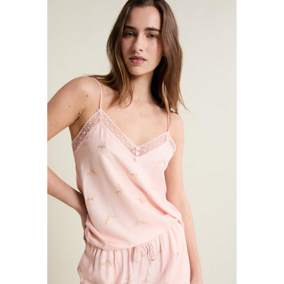 Etam Caraco sans manches à imprimé floral  