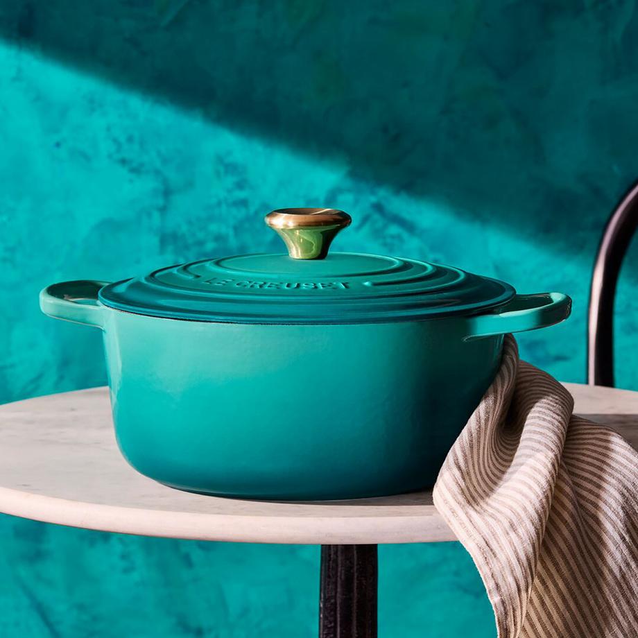 LE CREUSET Cocotte Signature, Bleu Riviera 
