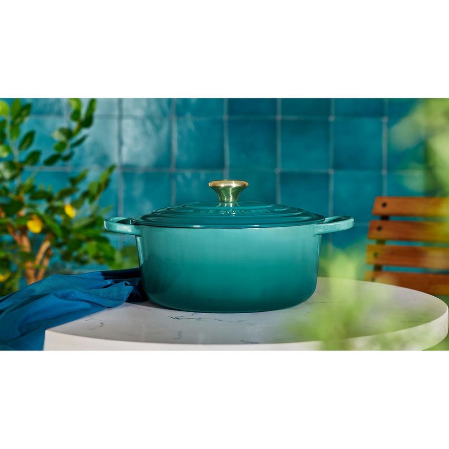 LE CREUSET Cocotte Signature, Bleu Riviera 