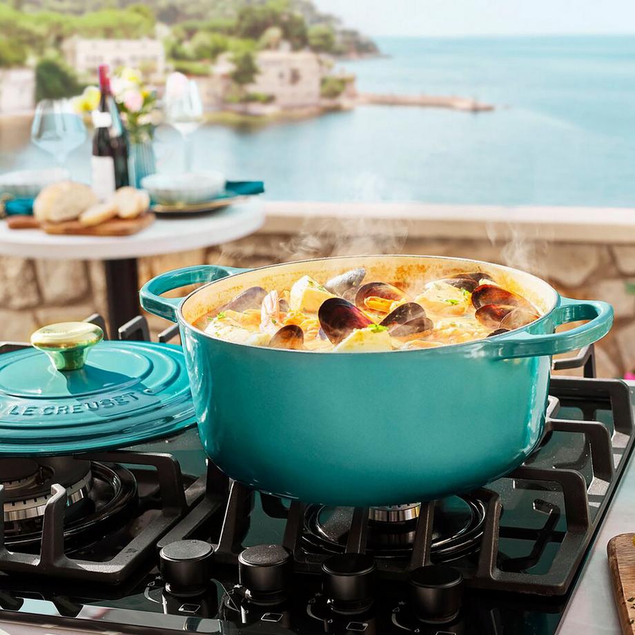LE CREUSET Cocotte Signature, Bleu Riviera 