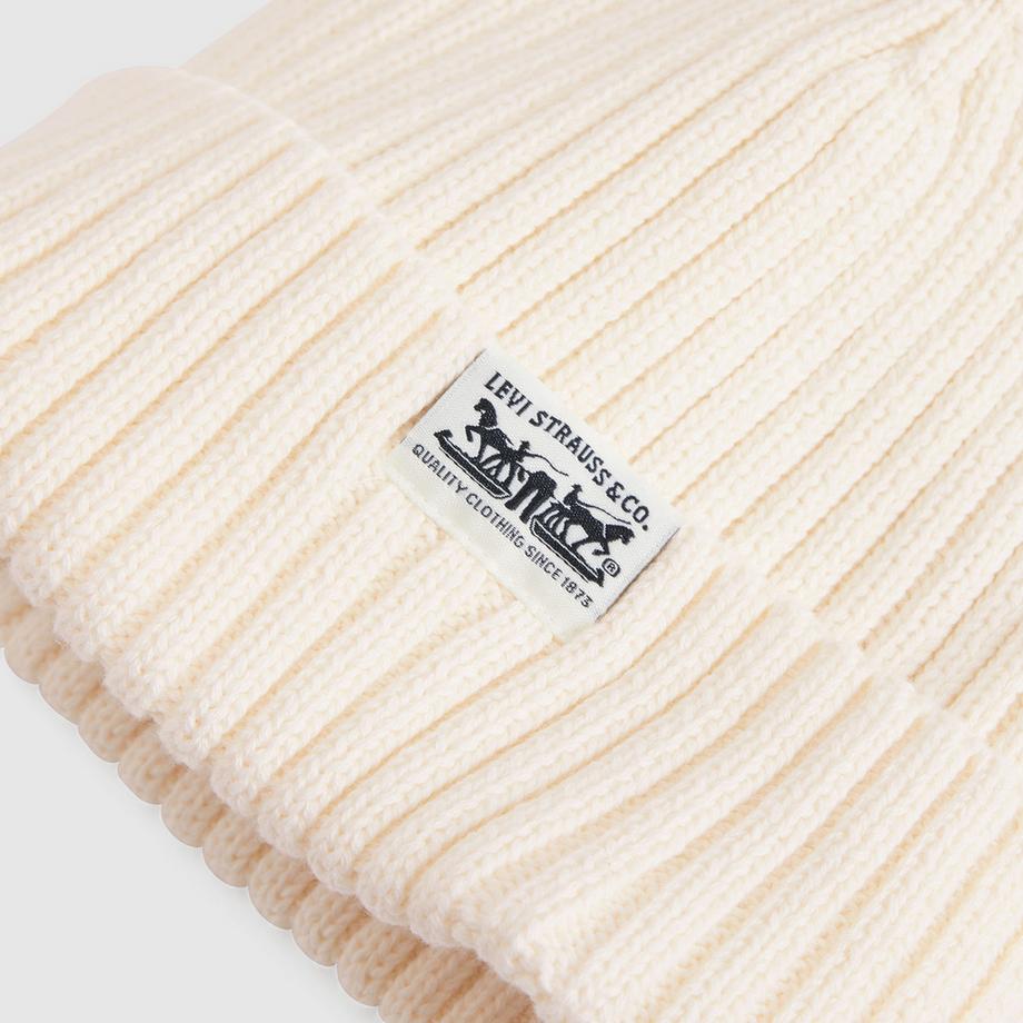 Levi's® Gerippter Beanie mit umgeschlagenem Saum  