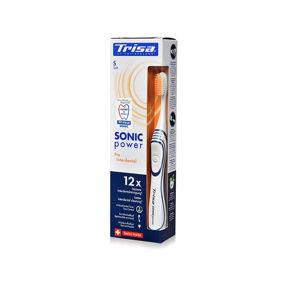 Trisa Brosse à dents sonique Sonicpower Pro Interdental Soft, assortiment aléatoire  