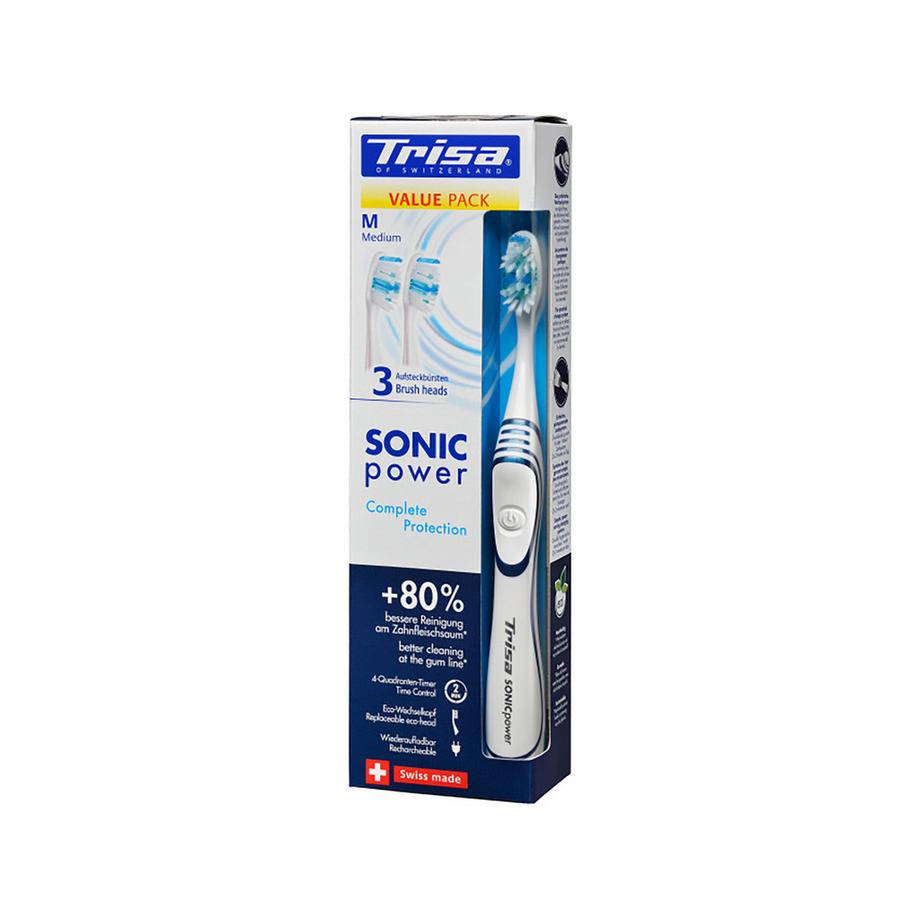 Trisa Schallzahnbürste Sonicpower Promo Complete Protection Medium, Zufallsauswahl  