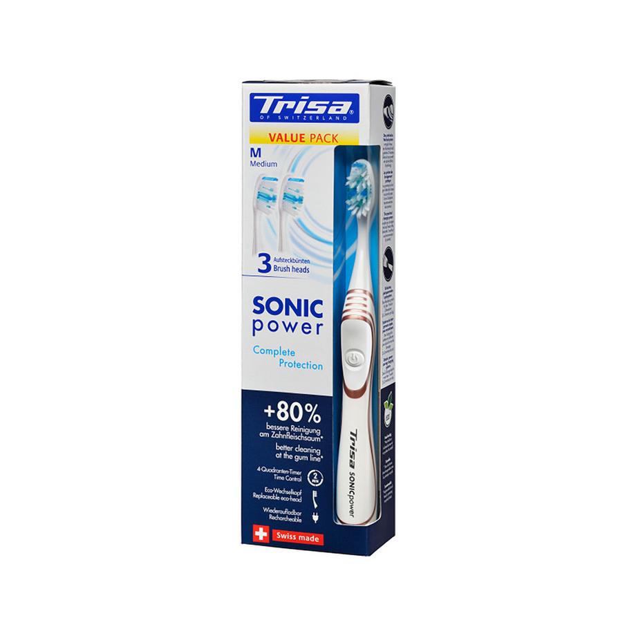 Trisa Schallzahnbürste Sonicpower Promo Complete Protection Medium, Zufallsauswahl  
