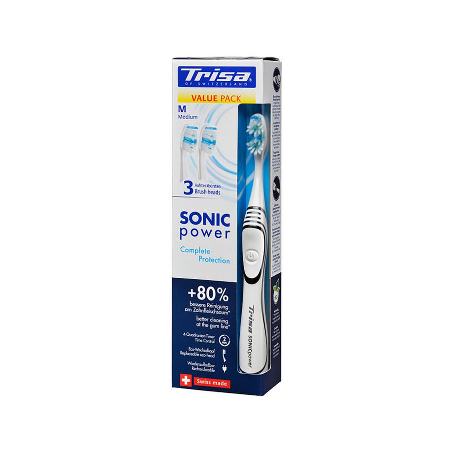 Trisa Schallzahnbürste Sonicpower Promo Complete Protection Medium, Zufallsauswahl  