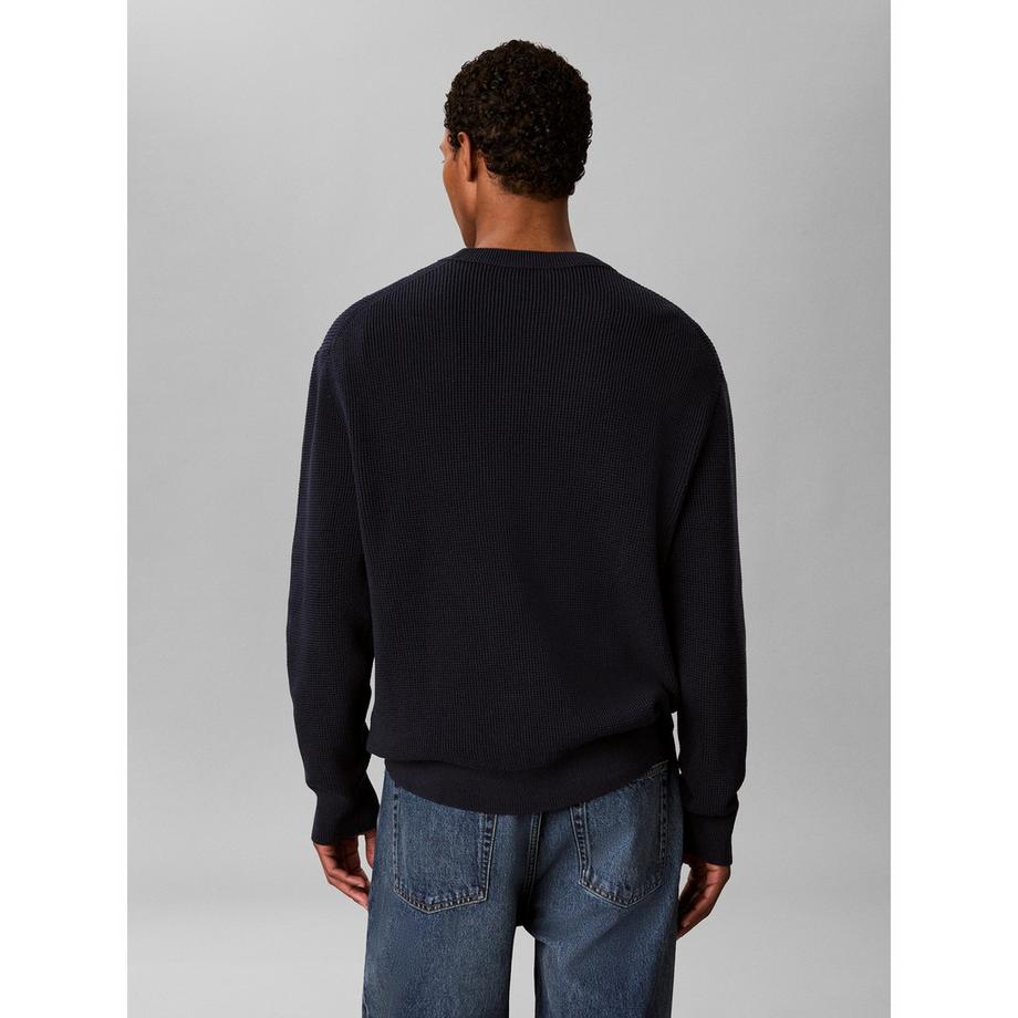 Calvin Klein Jeans Pull col rond côtelé  