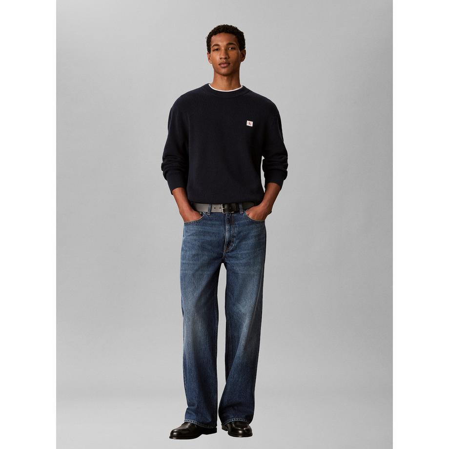 Calvin Klein Jeans Pull col rond côtelé  
