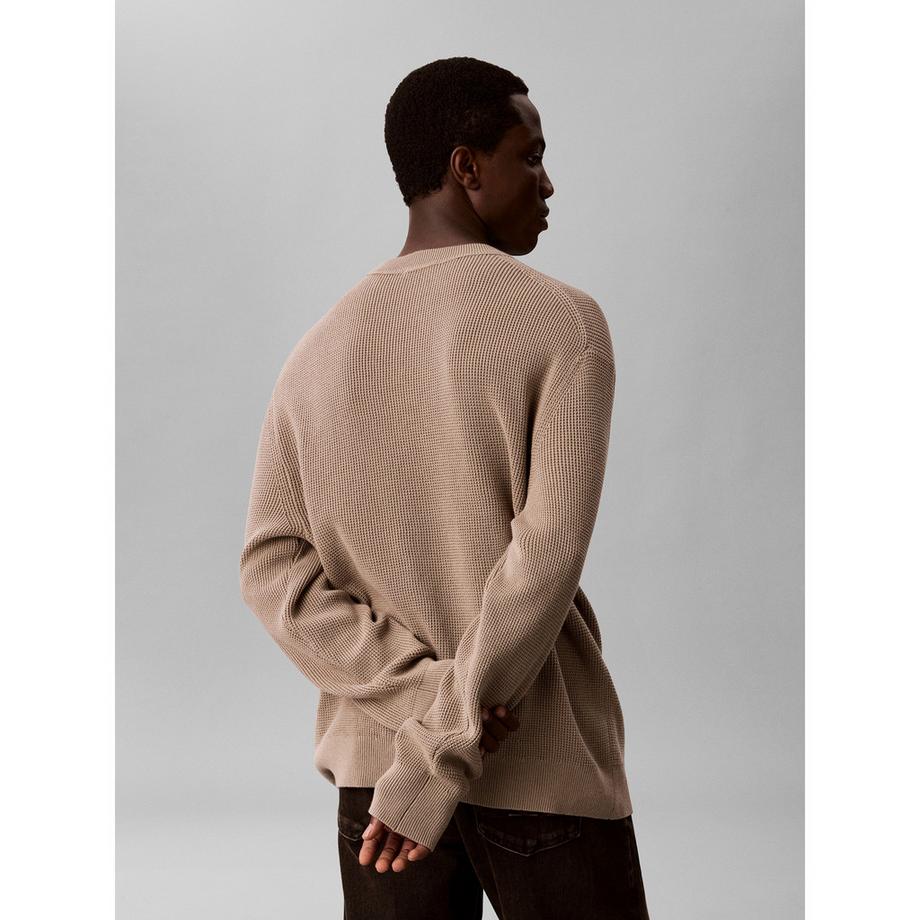 Calvin Klein Jeans Pull col rond côtelé  