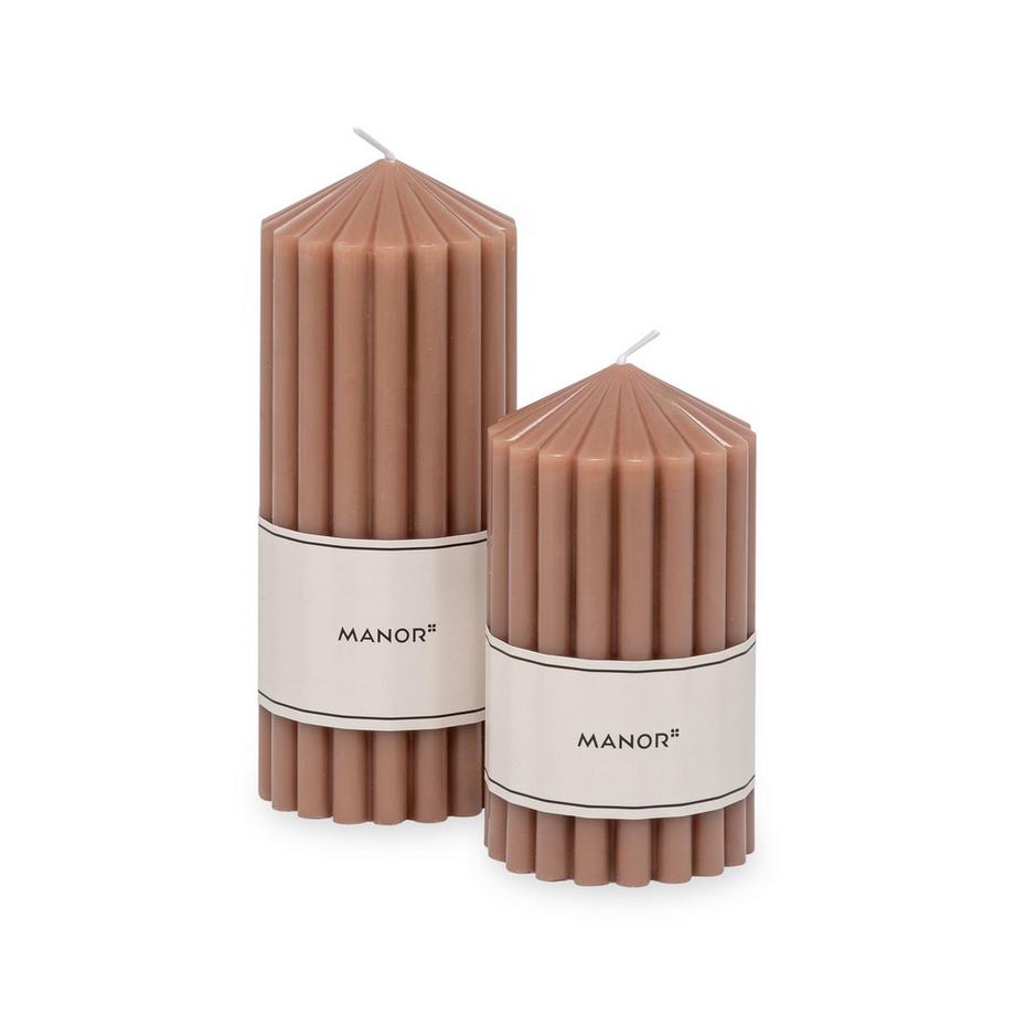 Manor Home Bougie cylindrique Birch 
