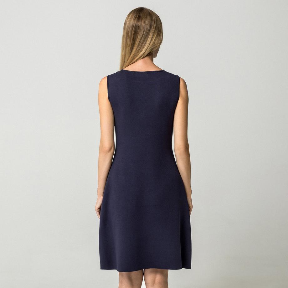 Manor Woman Vestito senza maniche con bottoni sulle spalle  