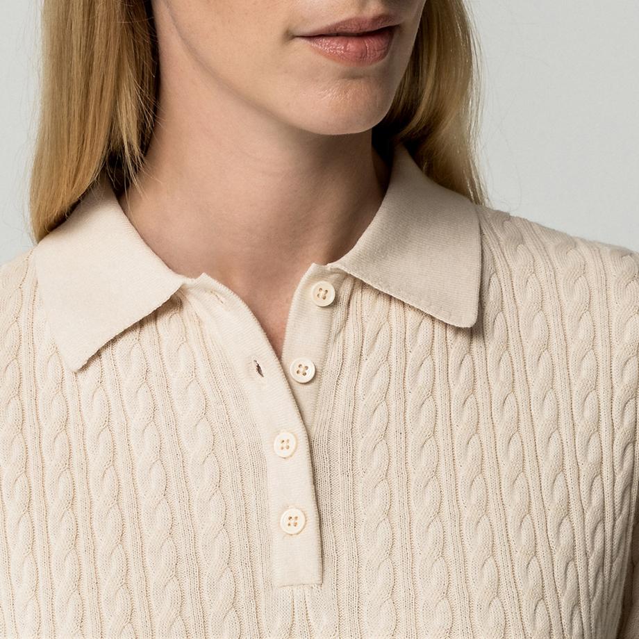Manor Woman Pull manches courtes col polo  