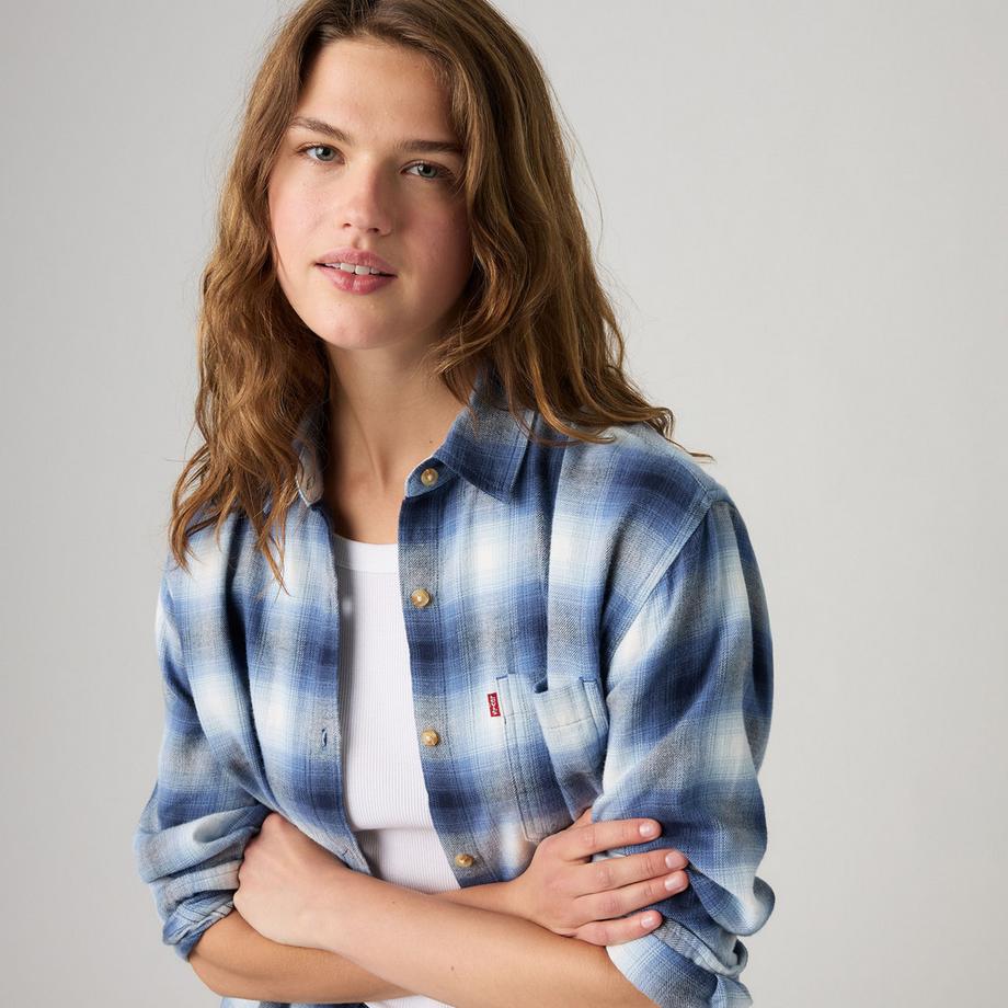Levi's® Karierte Knopfbluse  