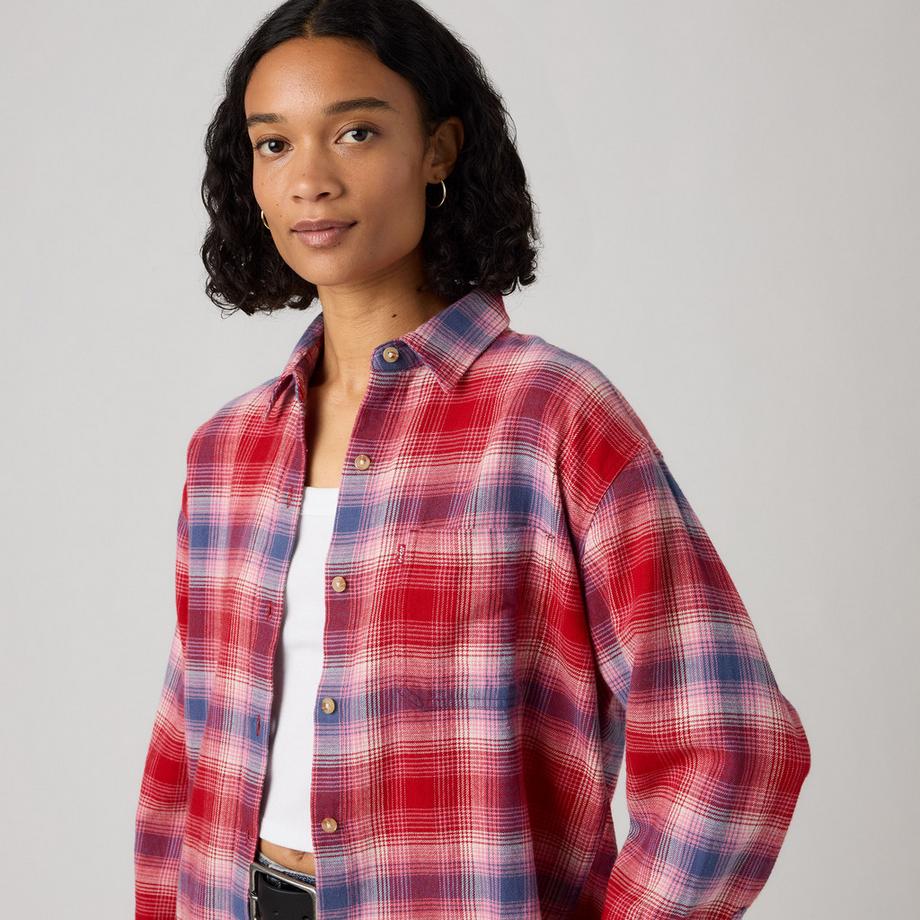 Levi's® Blouse à carreaux à boutons  