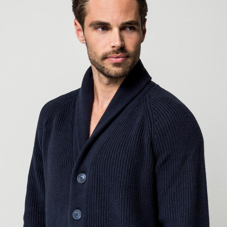 Manor Man Cardigan a maglia collo a V  