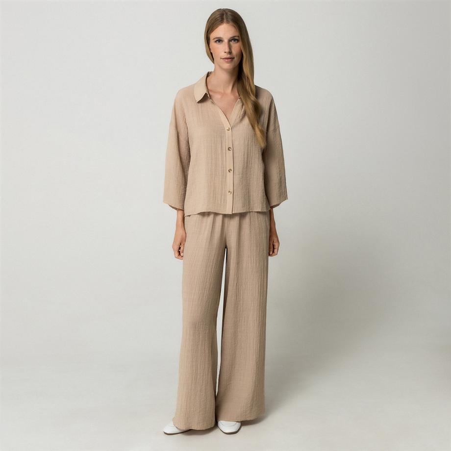 Pantaloni con elastico alla caviglia