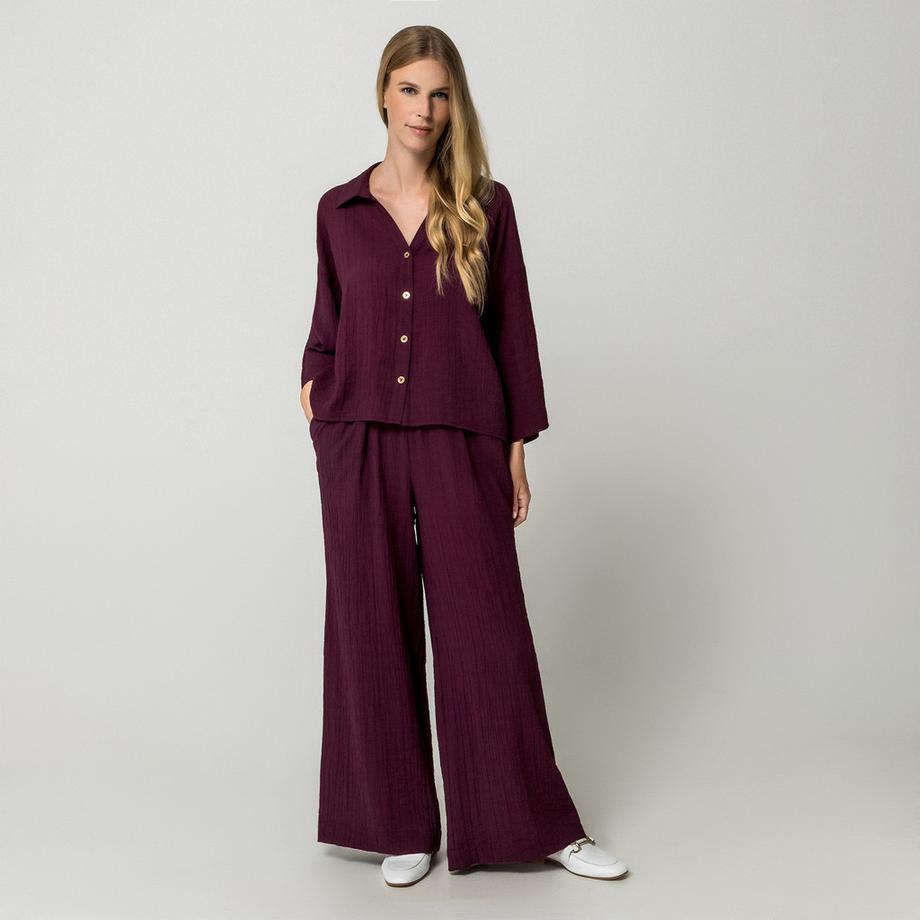 Pantaloni con elastico alla caviglia