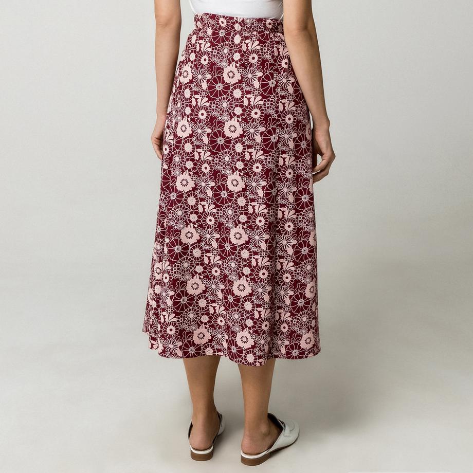 Manor Woman Gonna midi con stampa floreale  