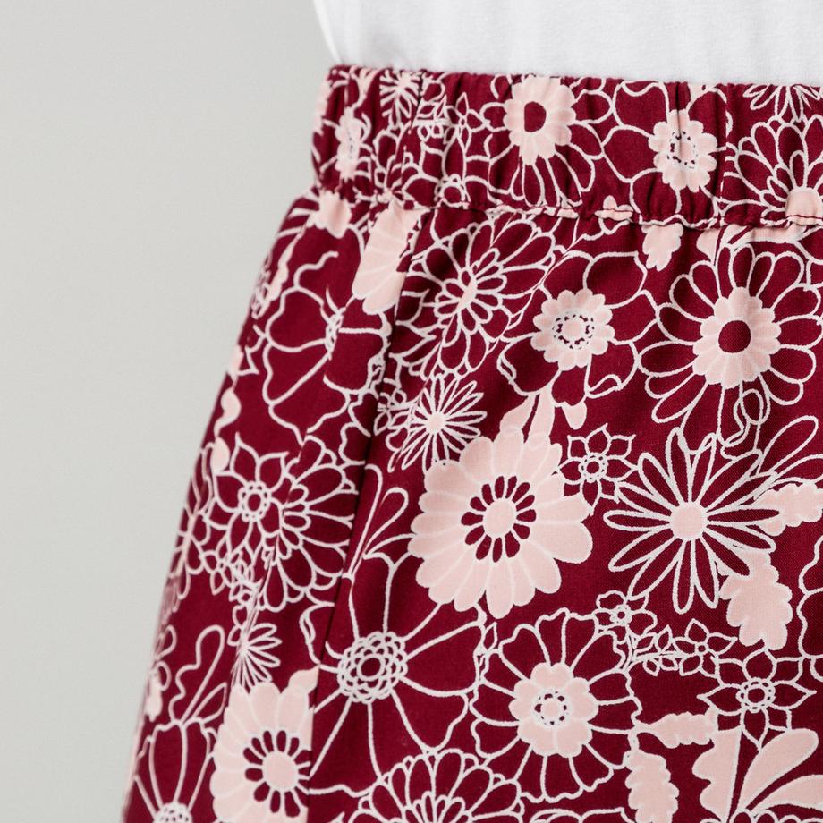 Manor Woman Gonna midi con stampa floreale  