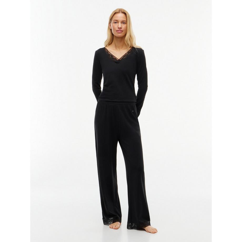 TOMMY HILFIGER Modal Lace Lange Pyjamahose  