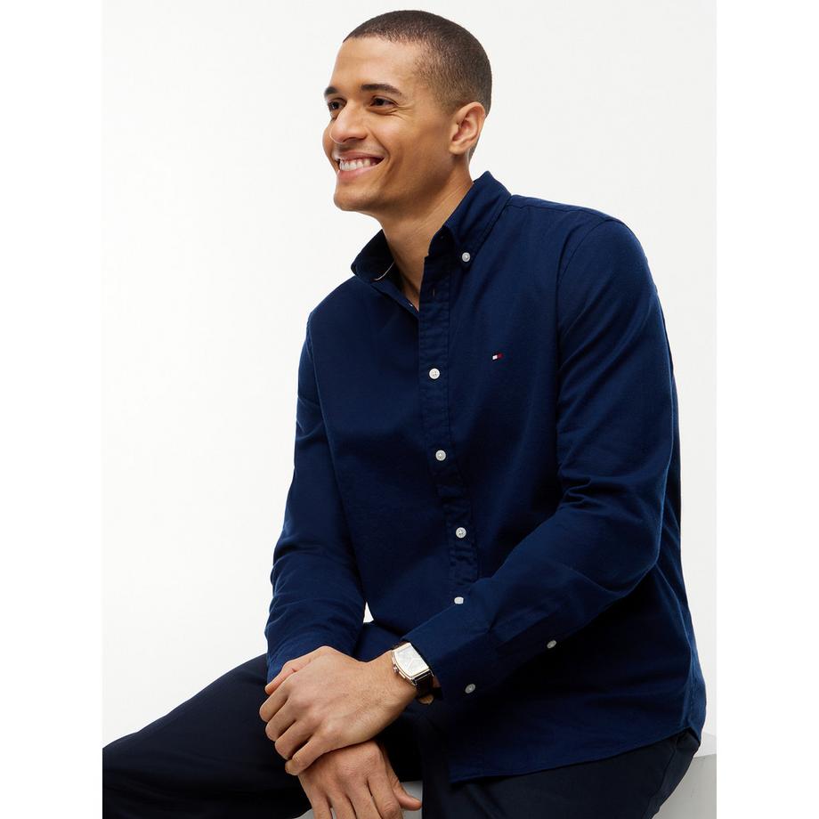 TOMMY HILFIGER Flex Flannel Solid RF Hemd  