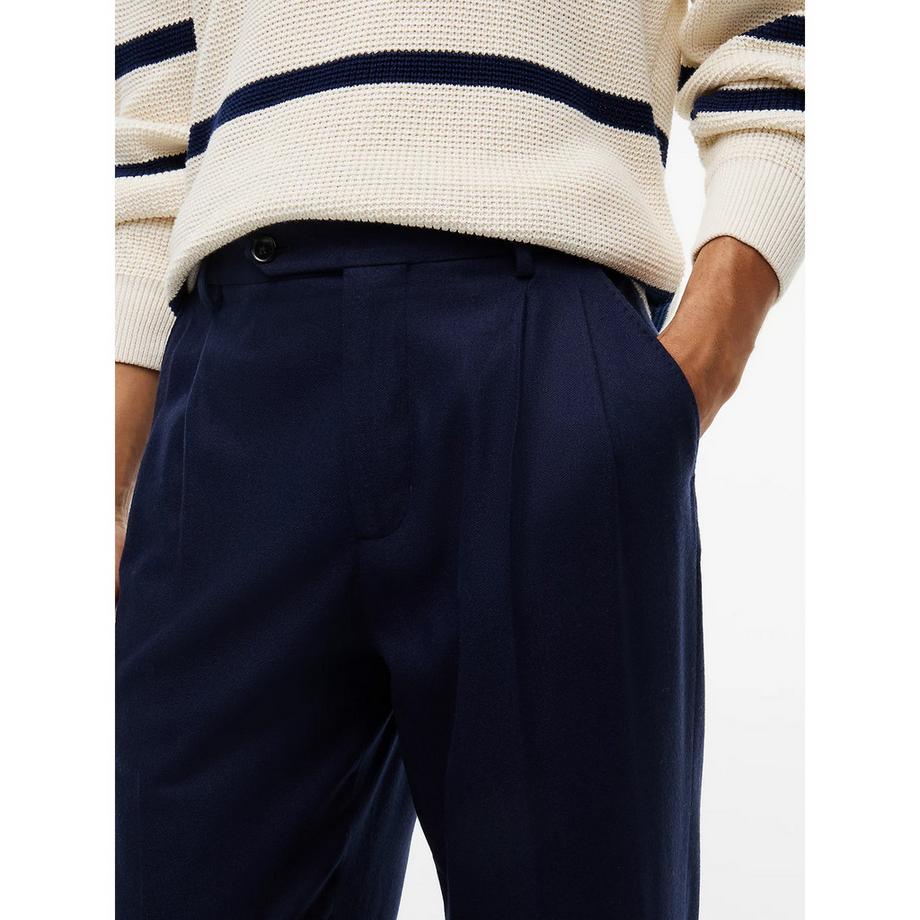 TOMMY HILFIGER Pantalon Plissé Jambe Droite  