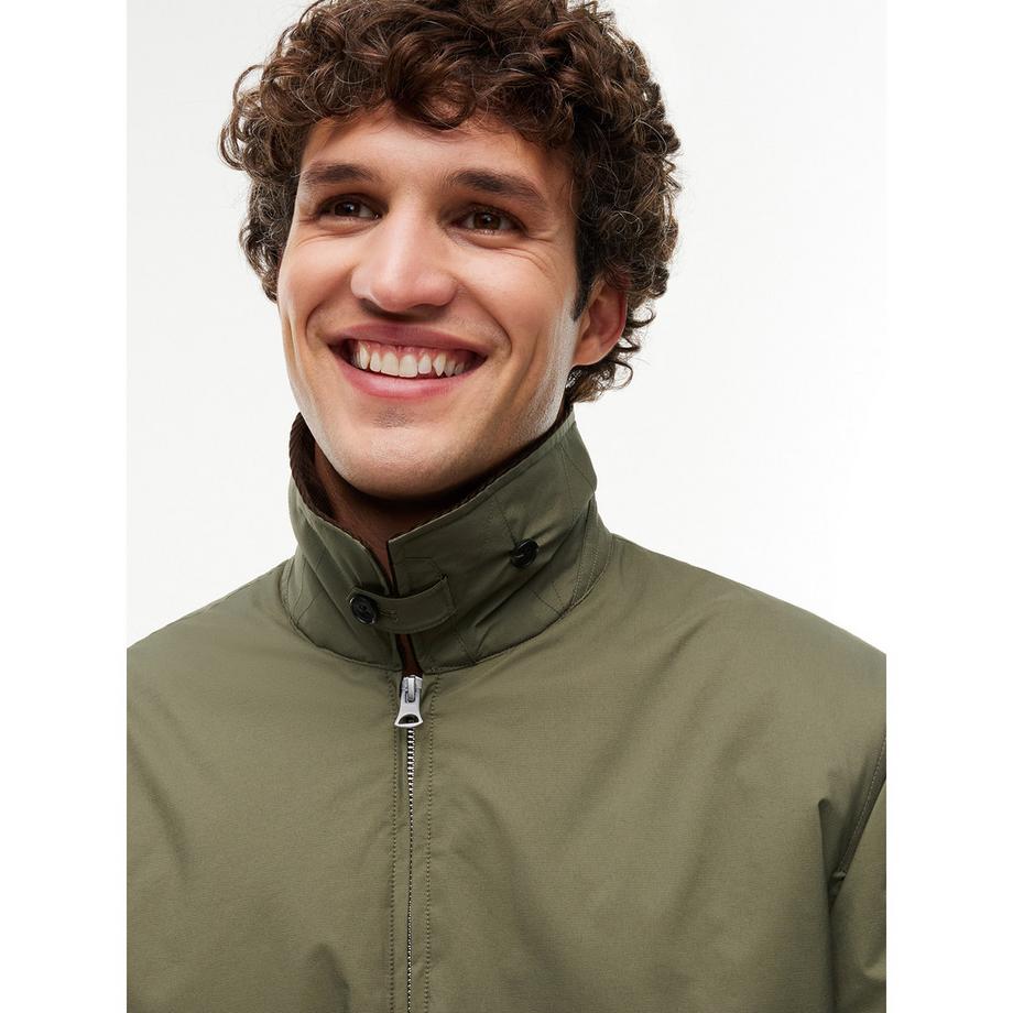 TOMMY HILFIGER Olivgrüner Blouson mit Cordkragen  