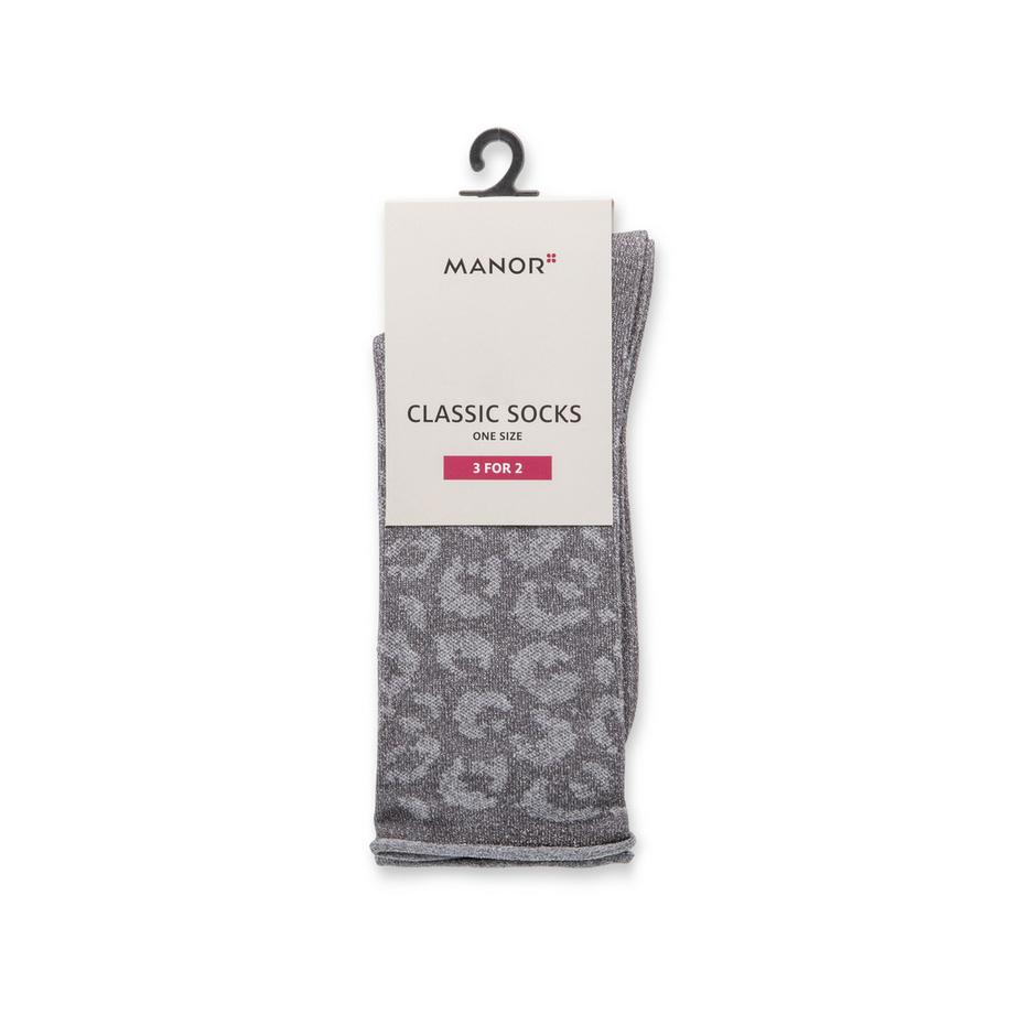 Manor Woman Lurex Roll Up Leo Jacquard Gambaletti  