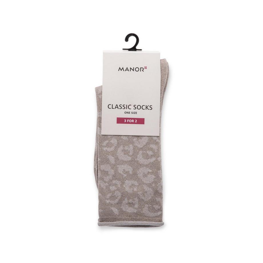 Manor Woman Lurex Roll Up Leo Jacquard Gambaletti  