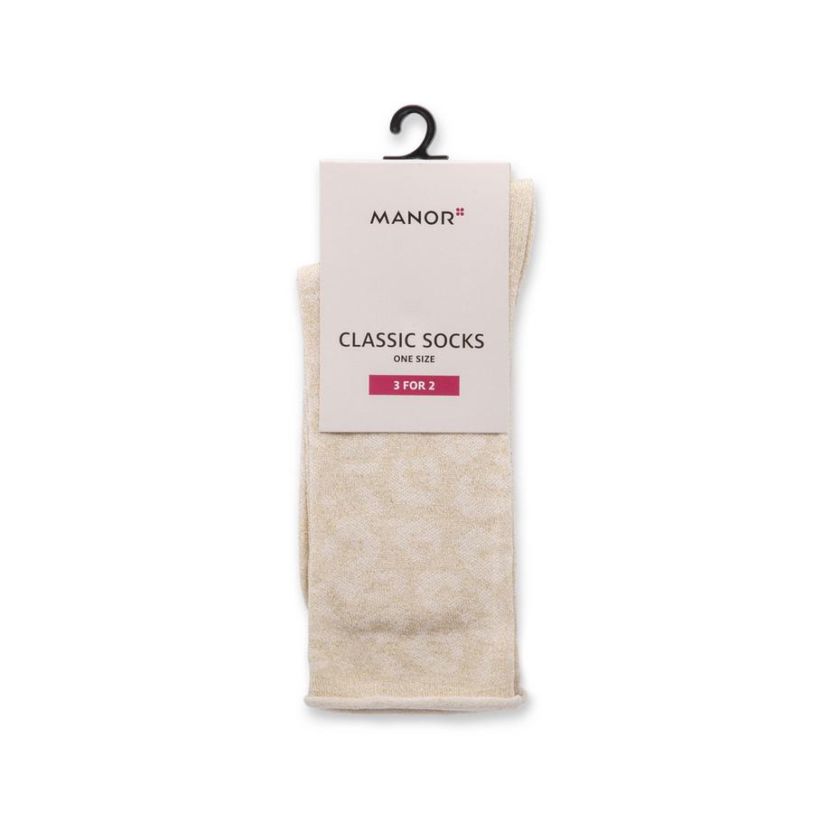 Manor Woman Lurex Roll Up Leo Jacquard Gambaletti  
