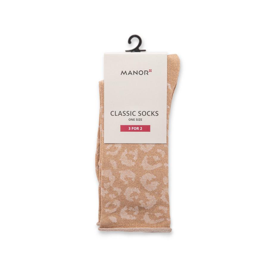 Manor Woman Lurex Roll Up Leo Jacquard Gambaletti  