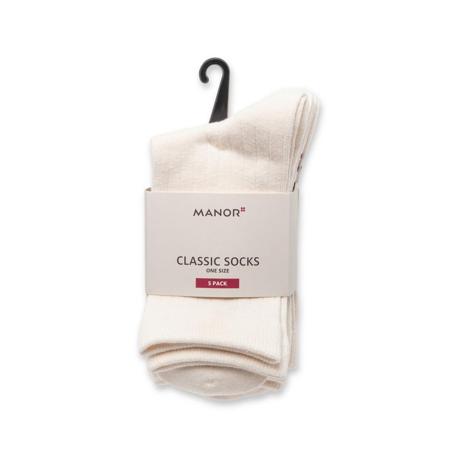 Manor Woman 5P Sporty Socks Wadenlang  
