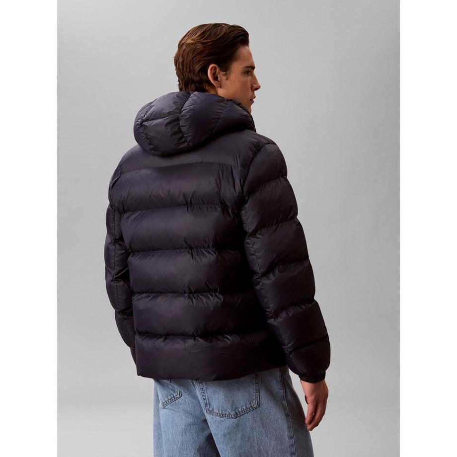 Calvin Klein Jeans Kapuzen-Pufferjacke mit Logo  