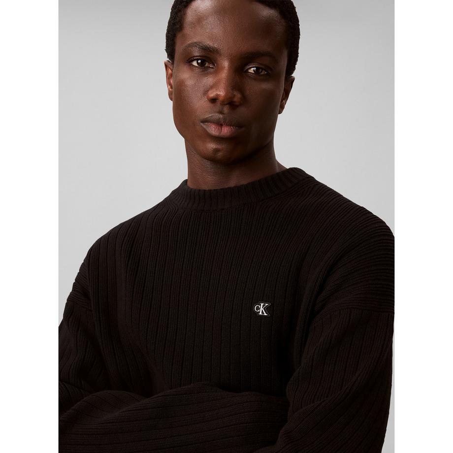 Calvin Klein Jeans Pull en maille côtelée  