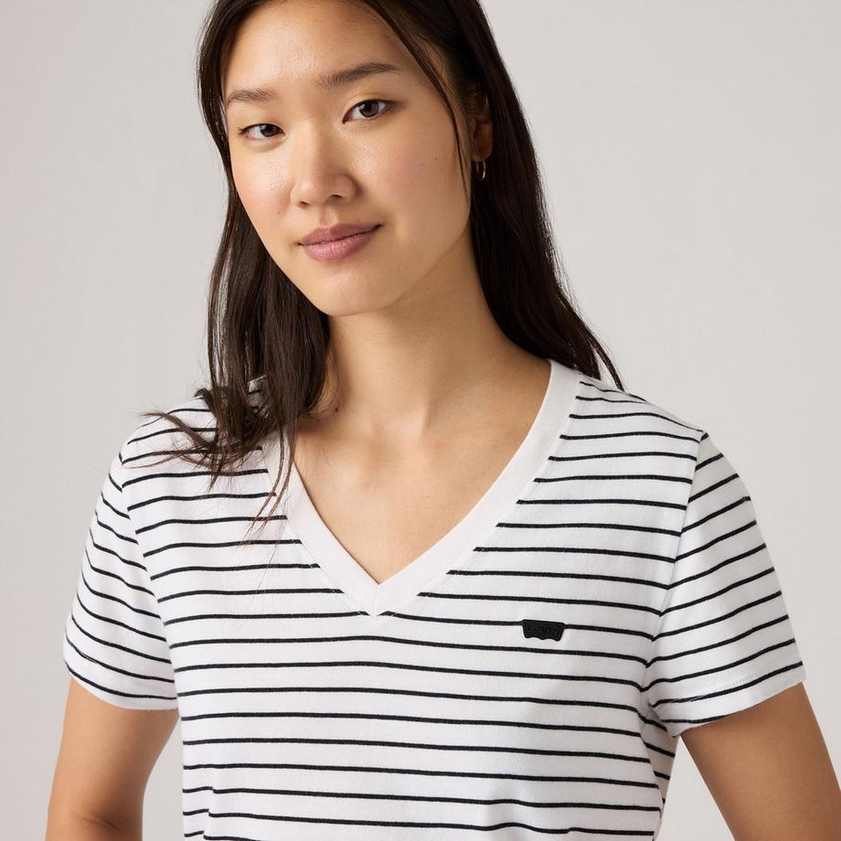 Levi's® T-shirt rayé à col en V  