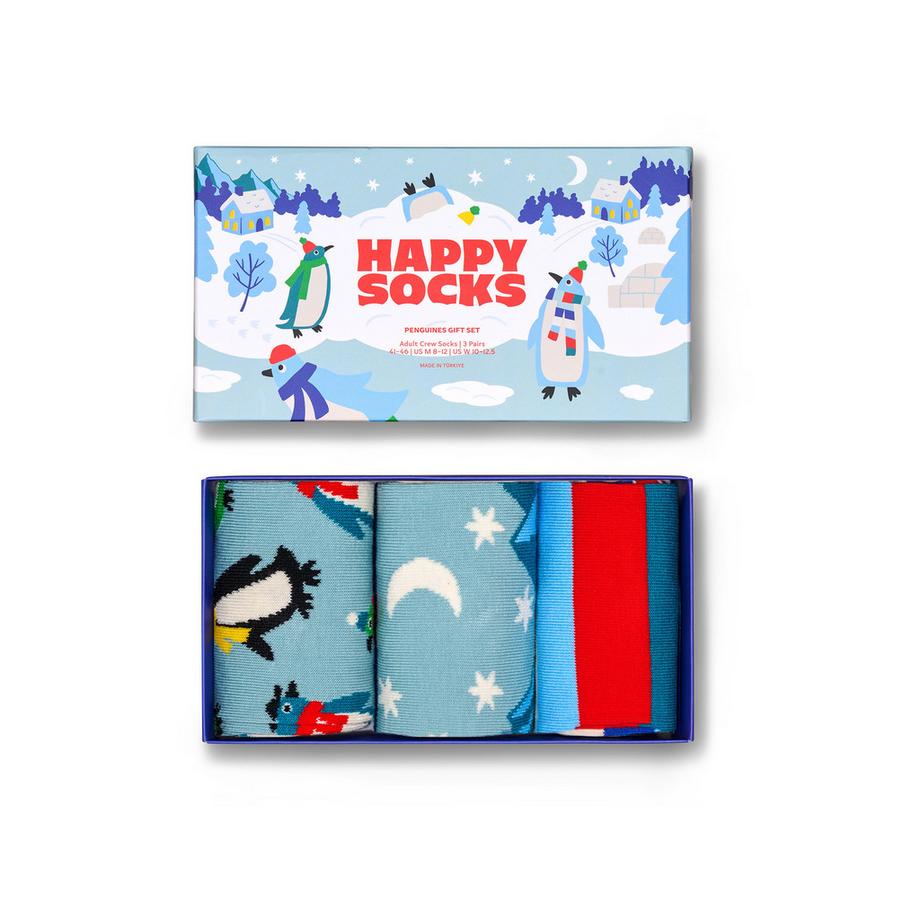 Happy Socks 3-Pack Penguin Socks Gift Set Gambaletti  