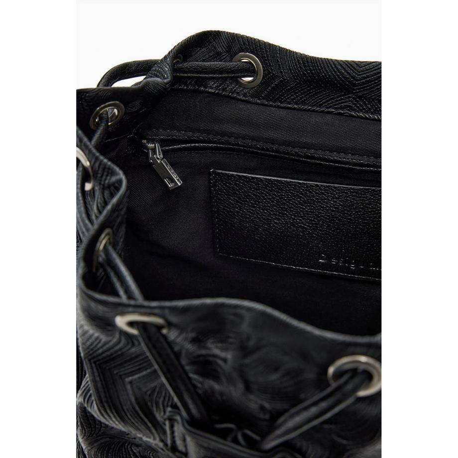 Desigual Zaino con motivo a rilievo e occhielli  