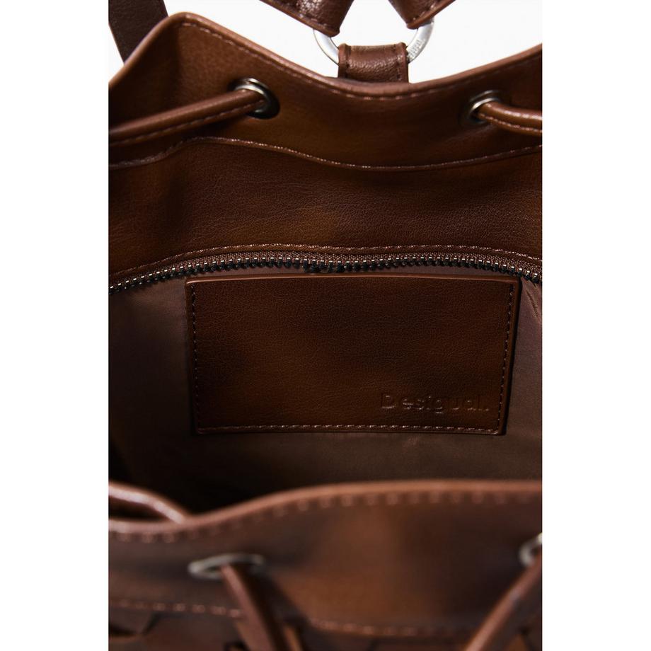 Desigual Gewebter Rucksack mit Kordelzug  