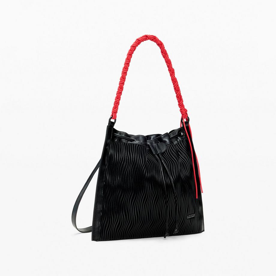 Desigual Sac à dos avec texture ondulée et poignée tressée  