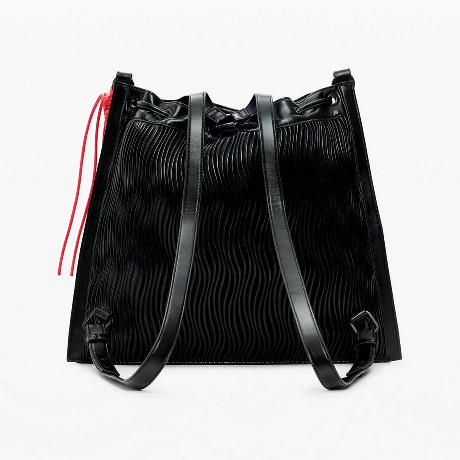 Desigual Sac à dos avec texture ondulée et poignée tressée  