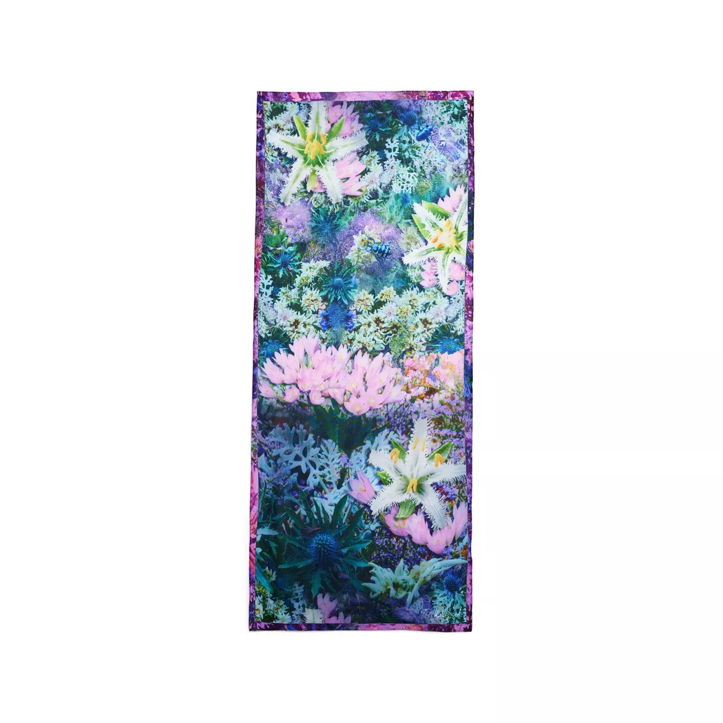 Desigual Foulard rectangulaire garden BLUE U female