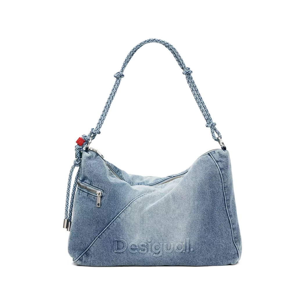 Desigual Petit sac en denim froncé BLUE U female
