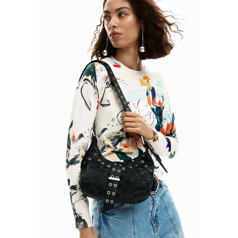 Desigual Sac à bandoulière avec œillets  