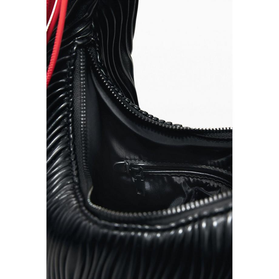 Desigual Sac à Bandoulière Texture Ondulée et Anse Tressée  