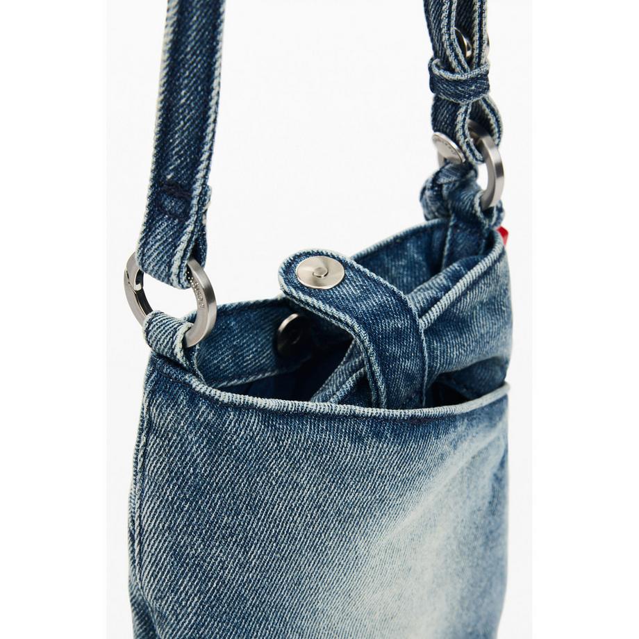 Desigual Portefeuille Crossbody en Denim  