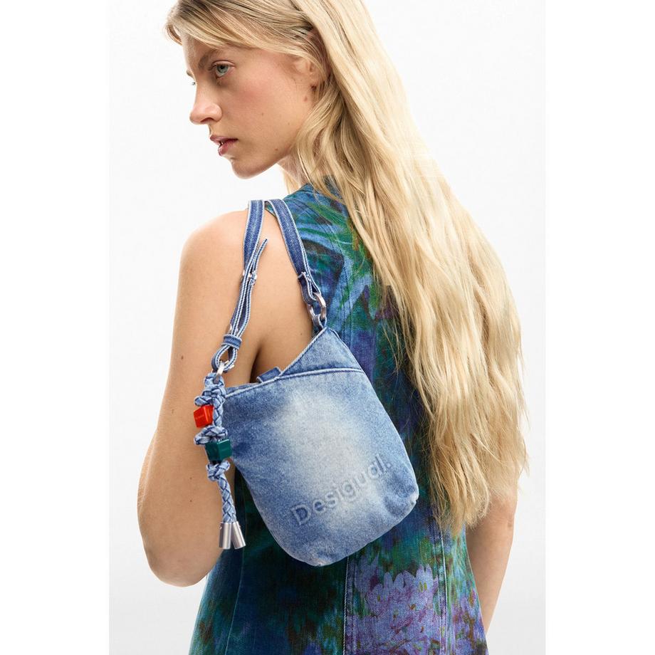 Desigual Portefeuille Crossbody en Denim  