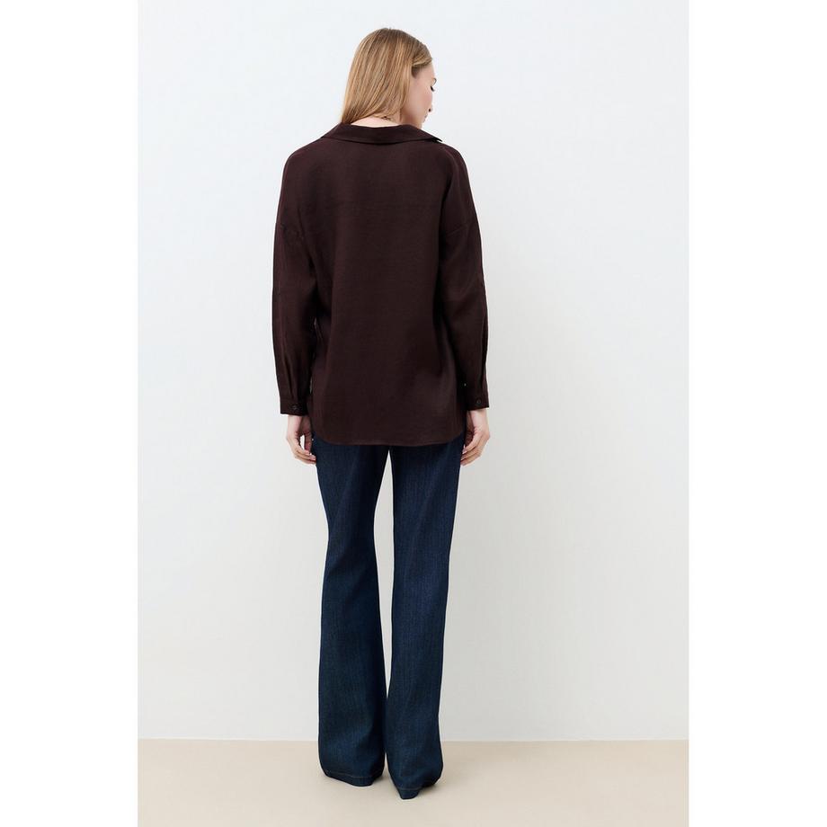 Caroll Camicia a maniche lunghe con taschino sul petto  
