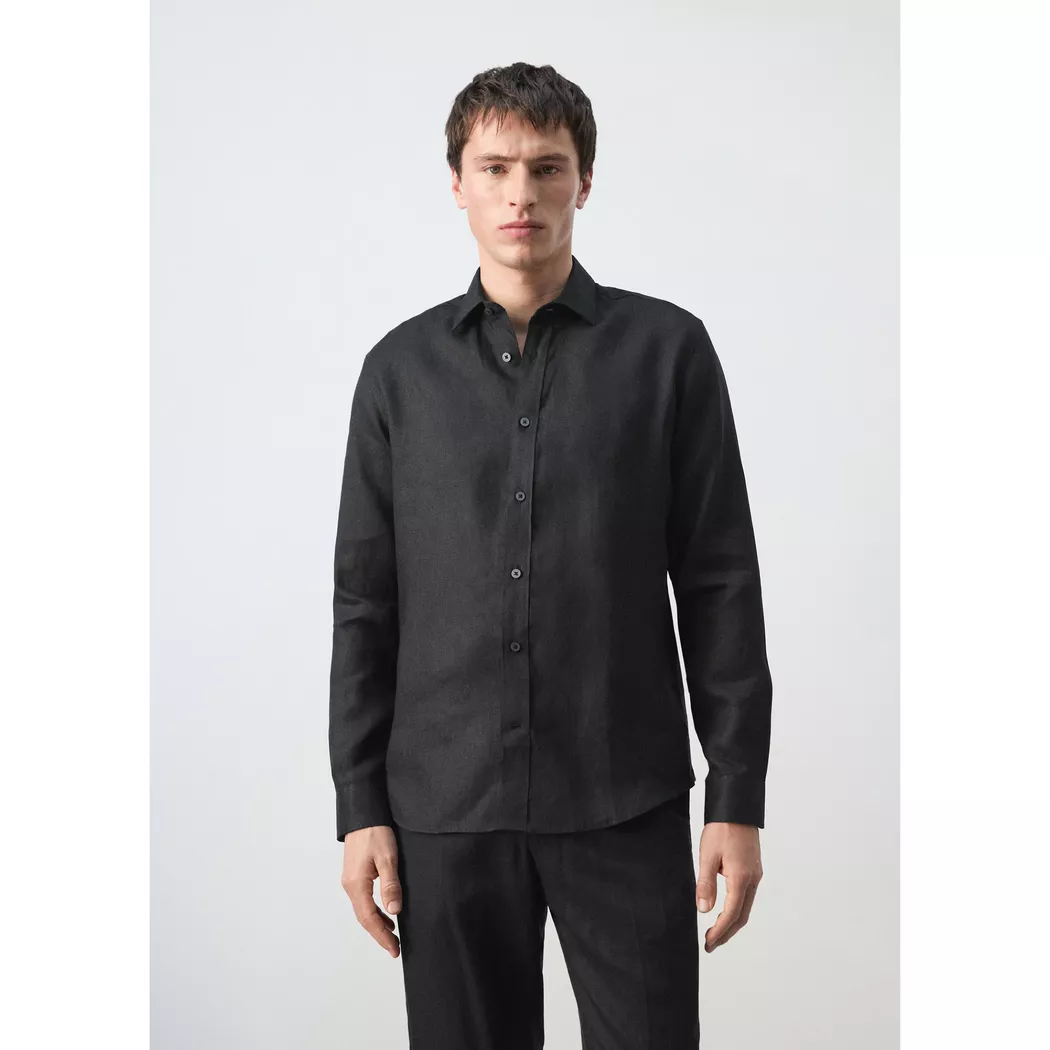 Mango Man - Hemd, für Herren, Black, Größe L