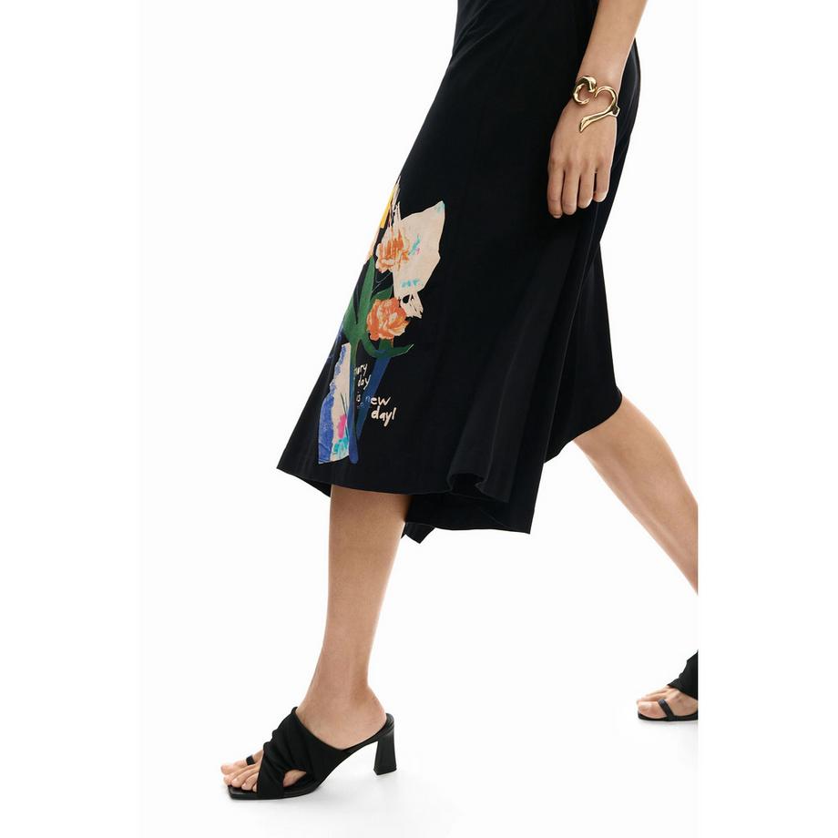 Desigual Ärmelloses Midikleid mit asymmetrischem Saum  